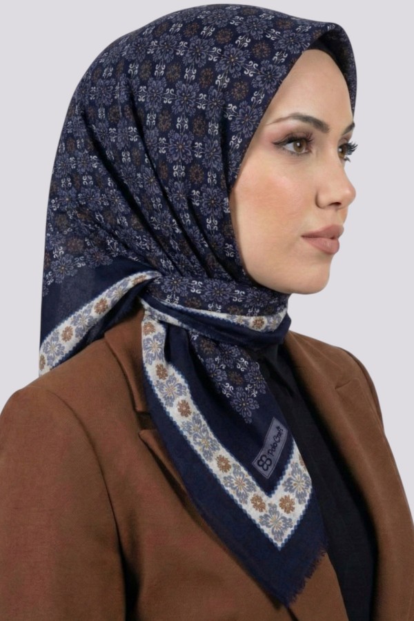 Desenli Flamlı Eşarp 6522-5