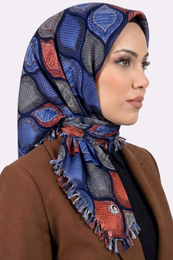 Boncuklu Desenli Yazma 6600-8
