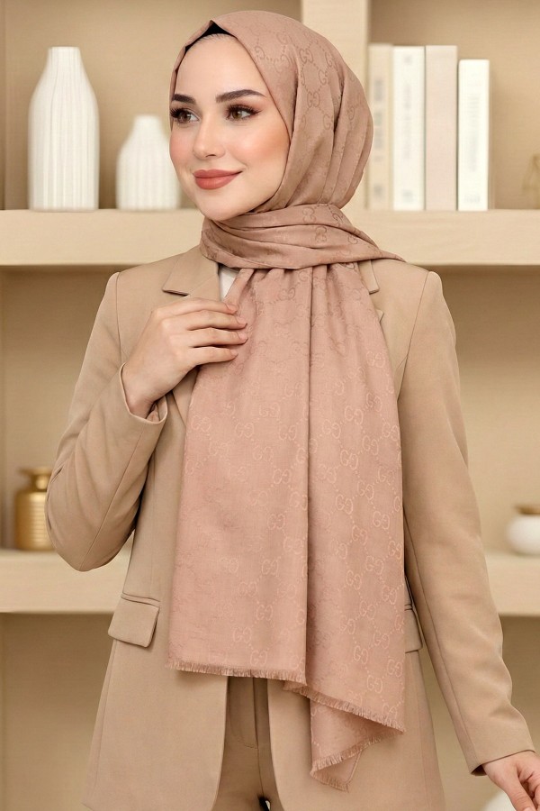 G Desen Pamuklu Şal 6035-16