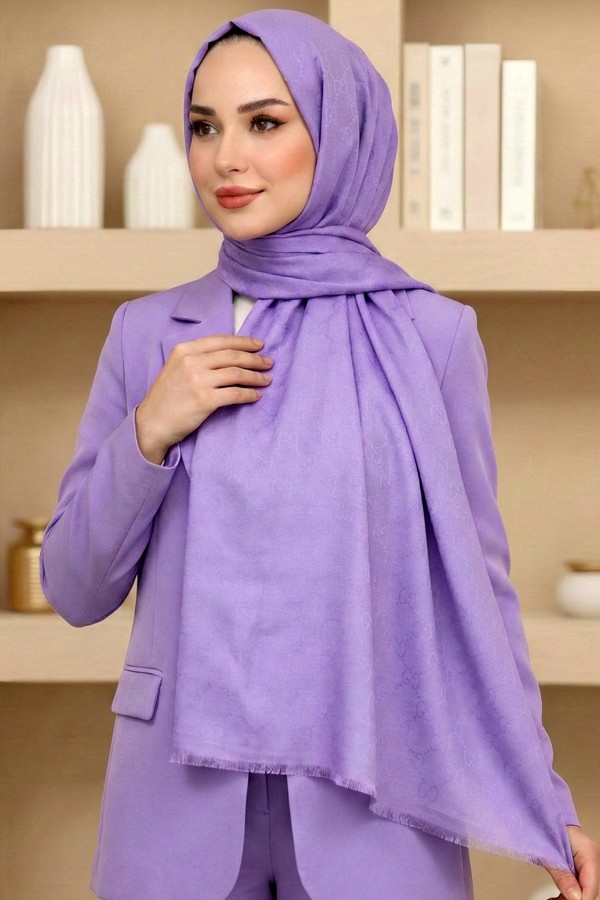 G Desen Pamuklu Şal 6035-8