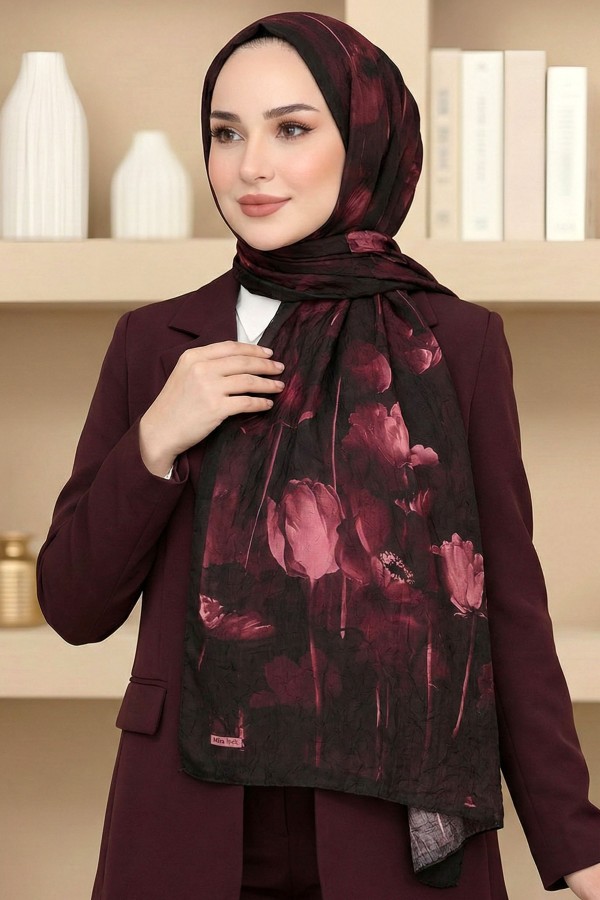 Mira İpek Bambu Crush Şal 6032-6