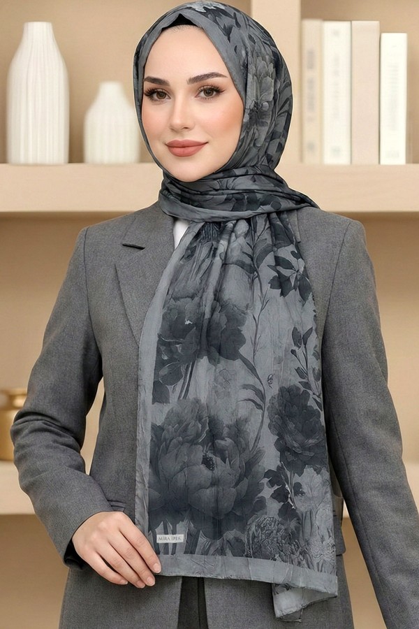 Mira İpek Bambu Crush Şal 6033-12