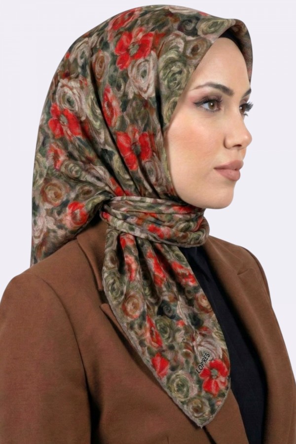 Lop'Res Organik Pamuk Soft Eşarp 6238-4