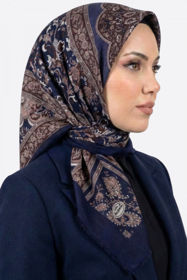 Desenli Flamlı Eşarp 6524-29