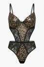 Tılsım 830 Leopar Desenli Destekli Bodysuit 3508-1