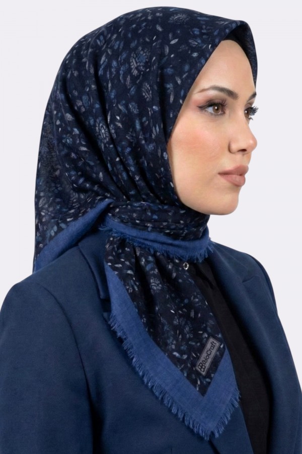 Desenli Flamlı Eşarp 6525-13