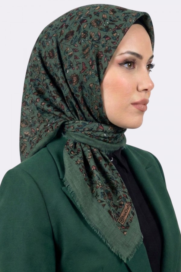 Desenli Flamlı Eşarp 6525-9