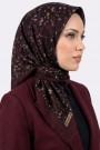 Desenli Flamlı Eşarp 6525-2