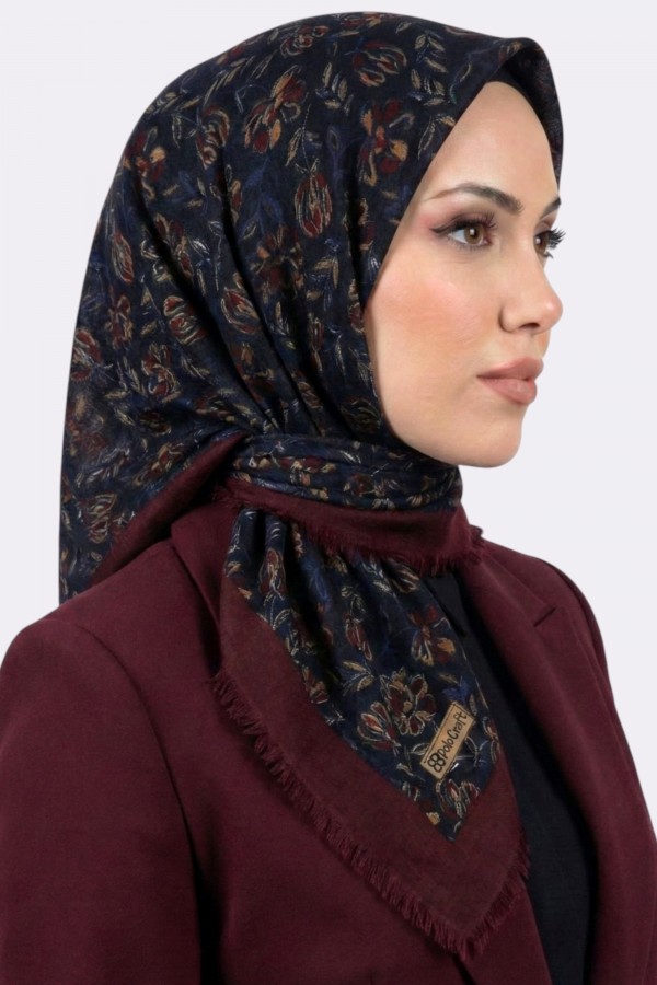 Desenli Flamlı Eşarp 6526-6