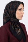 Desenli Flamlı Eşarp 6526-7
