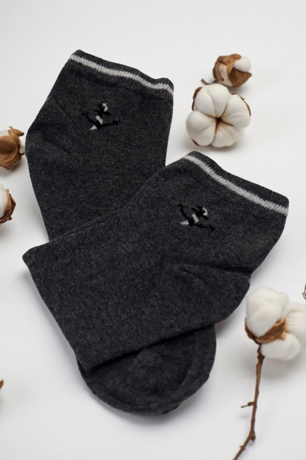 Dikişsiz Kokulu Penye Patik Erkek Çorap 9310-1