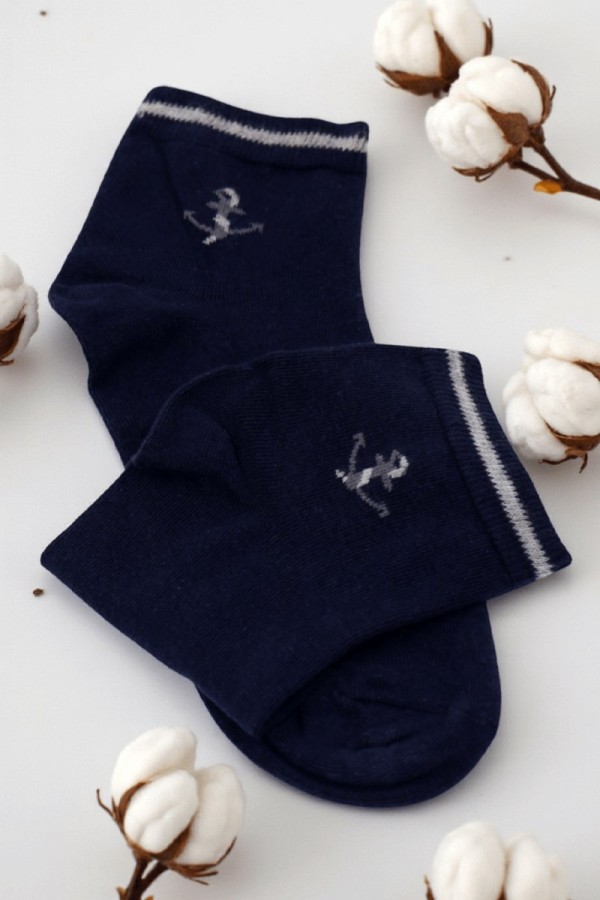 Dikişsiz Kokulu Penye Patik Erkek Çorap 9310-4