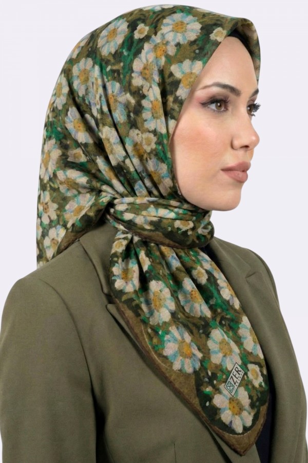 Zer Organik Pamuk Soft Eşarp 6245-7