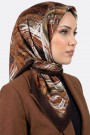 Polocraft Desenli Flamlı Eşarp 6527-14