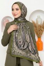 Ebruli Organik Pamuk Soft Şal 6045-4