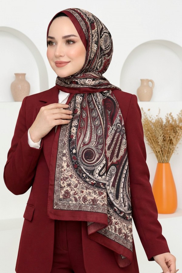 Ebruli Organik Pamuk Soft Şal 6045-7