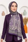 Ebruli Organik Pamuk Soft Şal 6045-8