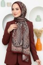 Ebruli Organik Pamuk Soft Şal 6045-12