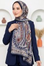 Ebruli Organik Pamuk Soft Şal 6045-15