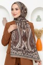 Ebruli Organik Pamuk Soft Şal 6045-14