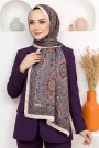 Ebruli Organik Pamuk Soft Şal 6046-18