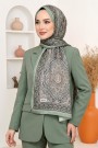 Ebruli Organik Pamuk Soft Şal 6046-15