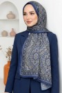 Ebruli Organik Pamuk Soft Şal 6046-14
