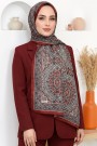 Ebruli Organik Pamuk Soft Şal 6046-13
