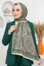 Ebruli Organik Pamuk Soft Şal 6046-12