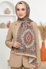 Ebruli Organik Pamuk Soft Şal 6046-9