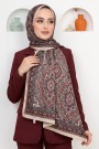 Ebruli Organik Pamuk Soft Şal 6046-1
