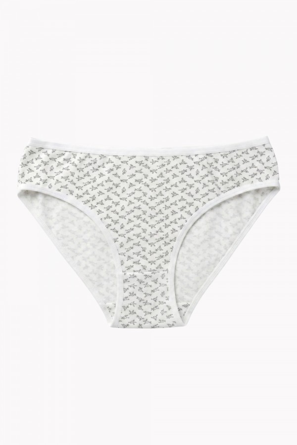 Berrak Kadın Desenli Bikini Külot 8663-10