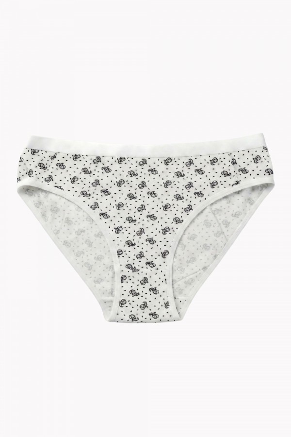 Berrak Kadın Desenli Bikini Külot 8663-6