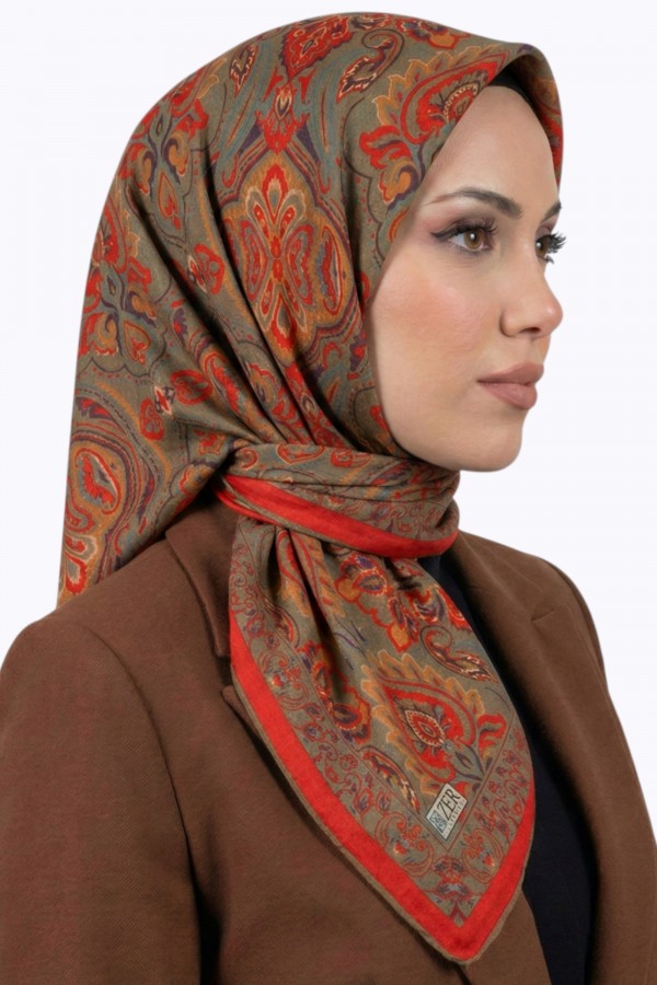 Zer Organik Pamuk Soft Eşarp 6221-7