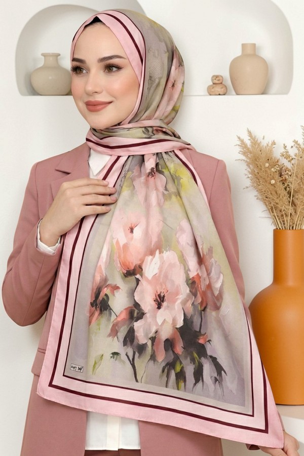 Desenli Soft Şal 6050-11
