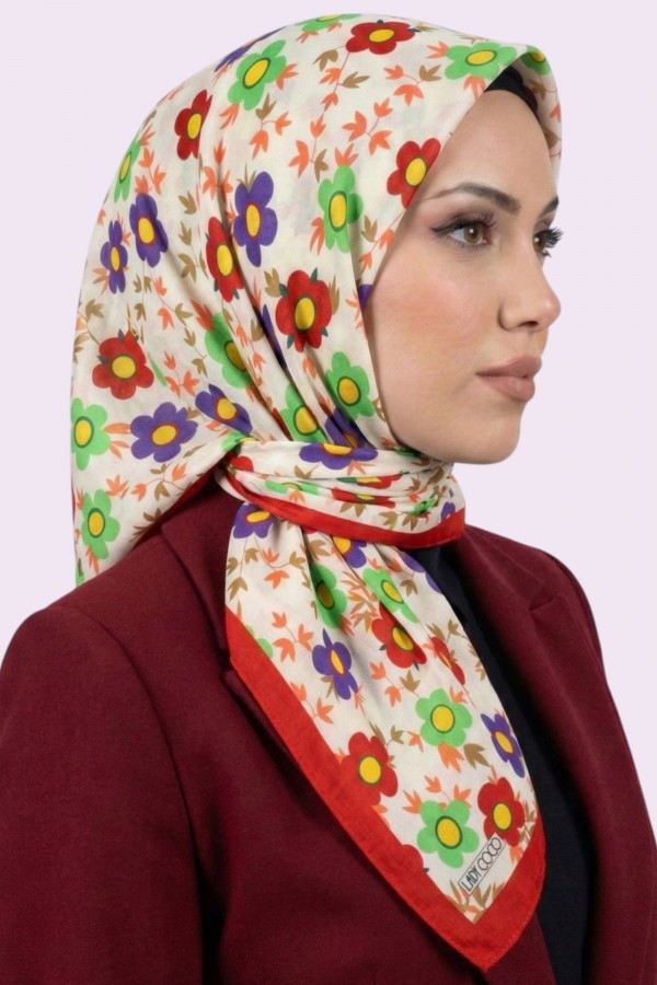 Lady Coco Organik Pamuk Soft Eşarp 6227-4