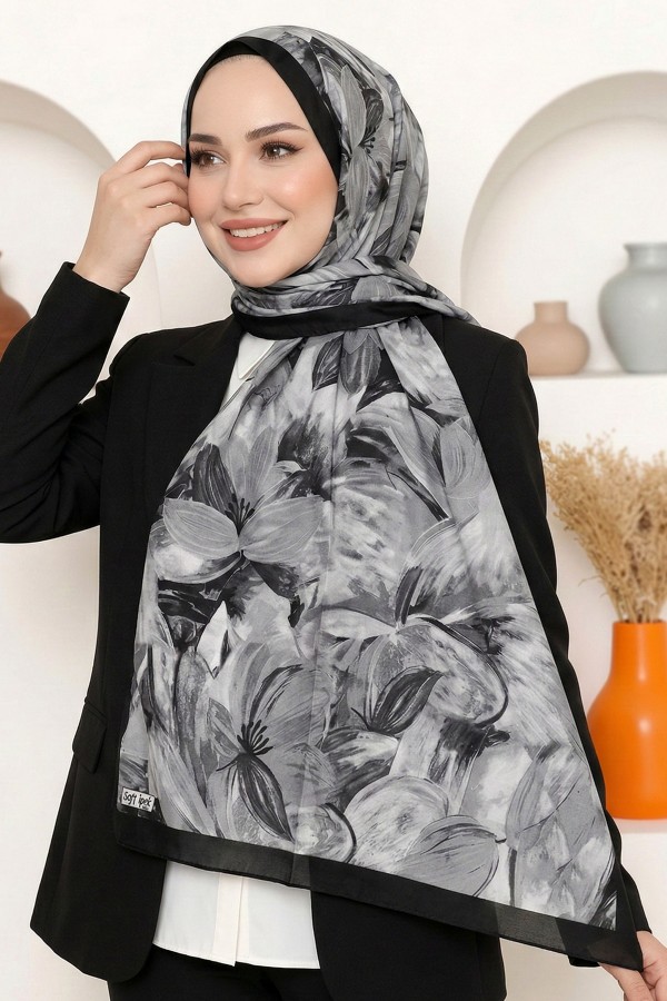 Desenli Soft Şal 6049-10