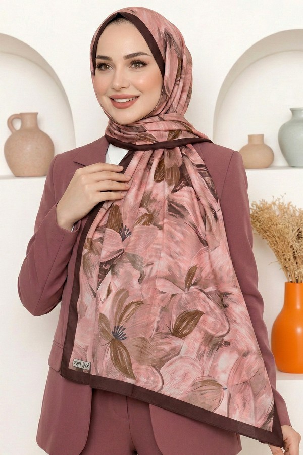 Desenli Soft Şal 6049-8