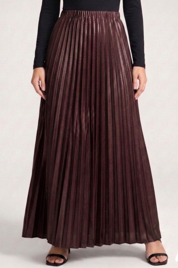 Piliseli Düz Renk Etek 2030-13