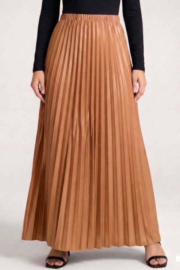 Piliseli Düz Renk Etek 2030-12