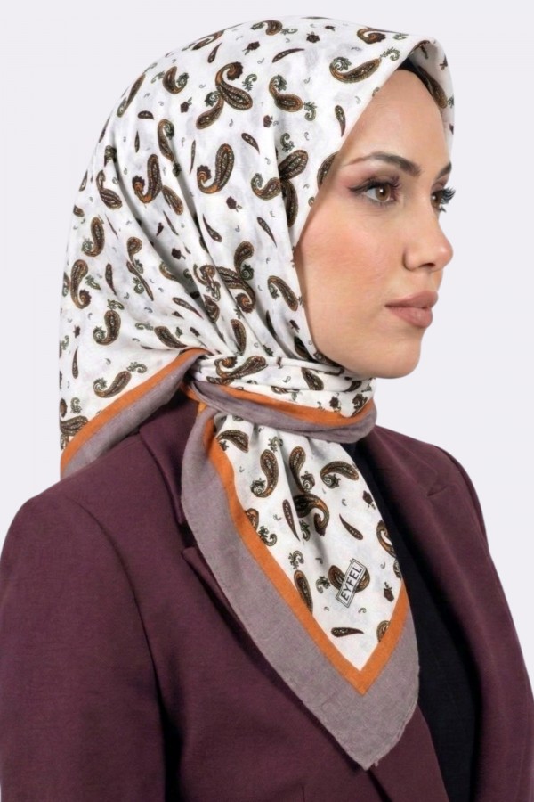 Desenli Mio Caz Eşarp 6304-12