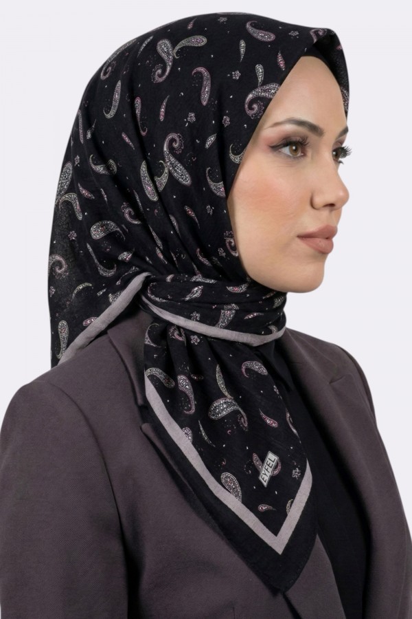 Desenli Mio Caz Eşarp 6304-10