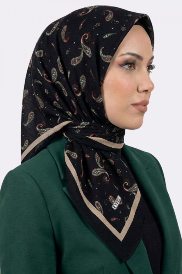 Desenli Mio Caz Eşarp 6304-3