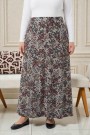 8 Parça Desenli Viskon Etek 2031-11
