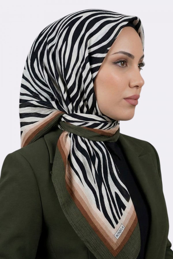 Desenli Mio Caz Eşarp 6301-11