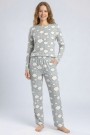 Kadın Desenli Pijama Takımı 20100-3