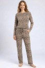 Kadın Desenli Pijama Takımı 20100-15