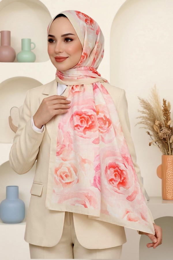 Desenli Soft Şal 6027-3