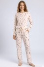 Kadın Desenli Pijama Takımı 20100-1