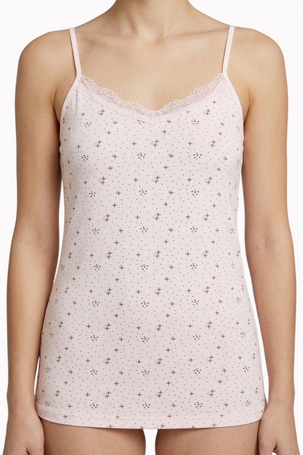 Duru 4001-B Desenli İp Askılı Kadın Atlet 8686-3